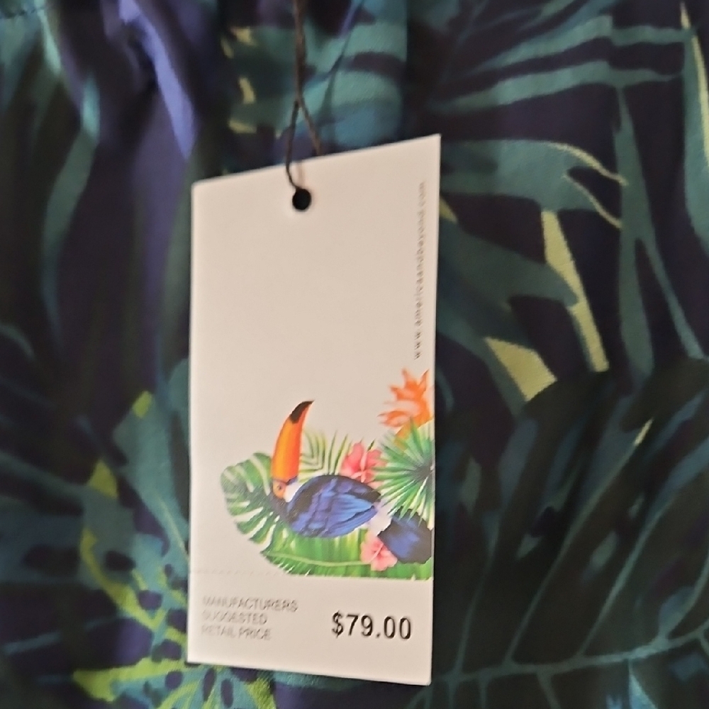 Tropical Print Swim Coverup - Picture 4 of 4